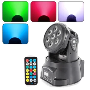 Mini Moving Head Beam luce di scena LED RGBW DMX512 discoteca luce festa DJ club spettacolo - Foto 1 di 11