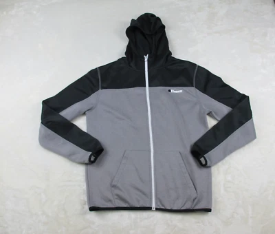 Suéter Element Para Hombre Pequeño Gris Logotipo Deletreado Cremallera Completa Patinador Con Capucha* Foto 1 de 4