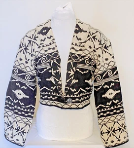 Flashback Damen Langarm 100 % Baumwolle Ethno Print ungefüttert Jacke-Large - Bild 1 von 16