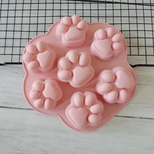 Silicone Paw Print Silicone Mold Cartoon Food Grade Silicone Molds Soap - Picture 1 of 8