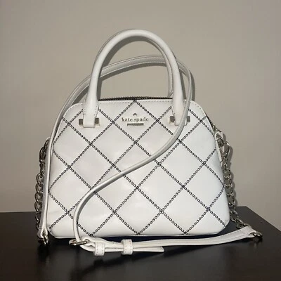 Bolso Bandolera/Cartera Kate Spade Blanco y Negro Foto 1 de 4