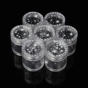 50x 10ml leere Döschen Acryl Döschen Tiegel Tigel Dosen Glitzer transparent Set - Bild 1 von 11