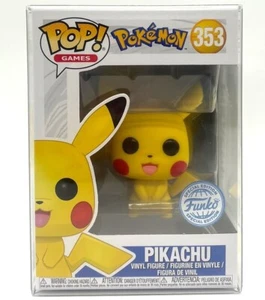 Funko Pop! Pokémon Pikachu #353 Special Edition with POP Protector - Picture 1 of 5