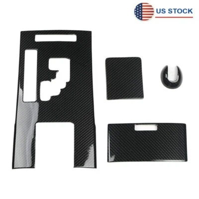 4Pcs Interior Gear Shift Cover Carbon Fiber Look Trim For Lexus IS250 350 06-12 Foto 1 de 4