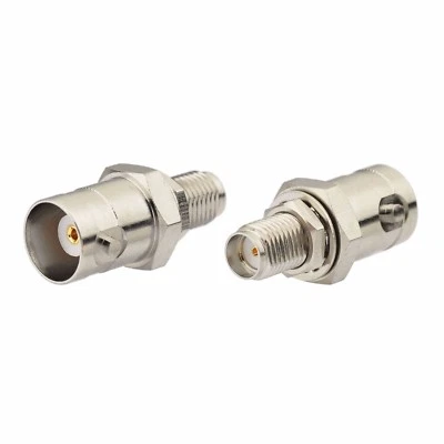 5-Pack RF SMA Female Jack Bulkhead to BNC Jack Female Coaxial Connector Adapter - Image 1 of 4