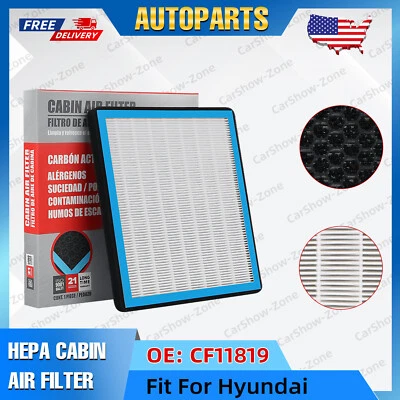 Filtro de aire de cabina HEPA fresco para Kia Sedona 2011 2012-2020 2011 2012-2015 Optima Foto 1 de 4