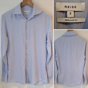 REISS PIERRE HERREN REGULAR FIT HELLBLAU LANGARM GEKNÖPFTES HEMD GRÖSSE SMALL - Bild 1 von 6