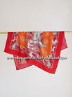 18 Momme Heavy Twill Silk Wrap Scarf Indians Print Double Face Kerchief 35"*35"