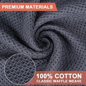 Kitchen Towels,6-Pack Dish Towels 100% Cotton Waffle Weave Ultra Soft - Picture 1 of 7