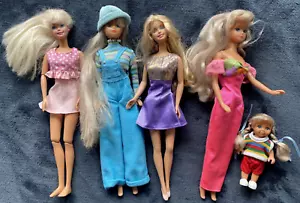 5 Vintage Barbie & Steffi Love Bundle - Plus numerous outfits - 1990s - Picture 1 of 14