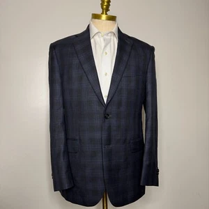 Abrigo Blazer Chaqueta Hombre Jos A Bank Reserve 40R Deportivo Marrón Lana Cuadros A Medida - Imagen 1 de 12