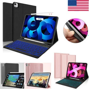 Tastatur Smart Case mit Hintergrundbeleuchtung für iPad Air 5./4. Gen 2022 Pro 11 mit Stifthalter - Bild 1 von 38
