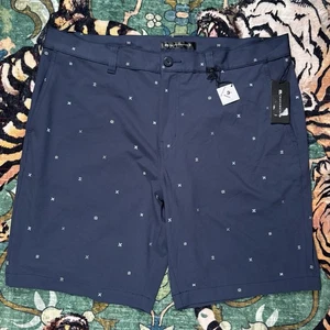 Travis Mathew Not Feeling That Golf Shorts Total Eclipse Men's 38 Blue NWT $89 - Picture 1 of 5