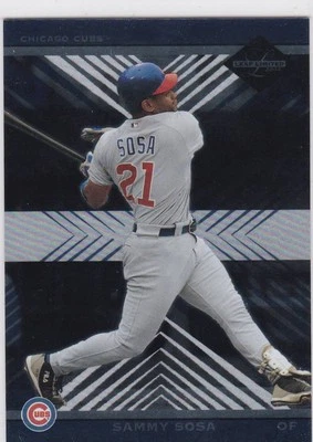 2004 Leaf Limited Previews Chicago Cubs Baseball Card #11 Sammy Sosa /999 - Image 1 of 2