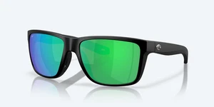NEW Costa Del Mar BROADBILL II POLARIZED Sunglasses Black/Green Mirror 580P - Picture 1 of 8