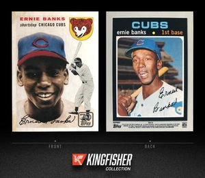 Ernie Banks 2021 Topps doble cabecera reimpresión #TDH-19 Chicago Cubs - Imagen 1 de 1