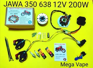 Ignition system with generator Java 350 12v mod.638 (12v crankcase, 2 cylinders) - Picture 1 of 6