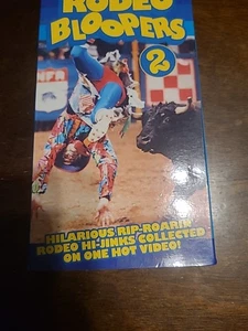 Rodeo Bloopers 2 VHS Tape 1990 Jam Packed Rodeo Clips Vintage Sports Movie Film - Picture 1 of 7