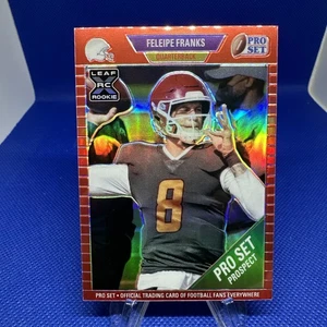 2021 Leaf Pro Set Metal Red Rainbow /100 Feleipe Franks #27 Rookie RC - Picture 1 of 4