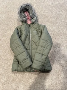 Columbia Girls Medium (10/12) Winter Coat Hooded Green. BRAND NEW - Picture 1 of 7