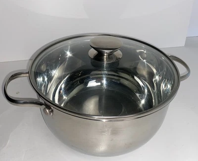 Wolfgang Puck 5 Qt Dutch Oven 18-10 Stainless Steel Stock Pot Lid Rust Resistant - Image 1 of 4