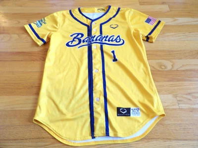 NWOT SAVANAH BANANAS YELLOW BASEBALL #1 JERSEY SIZE YOUTH XL - Image 1 of 4