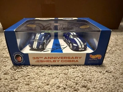 Hot Wheels 35 Aniversario del Shelby Cobra Set FIRMADO Foto 1 de 4