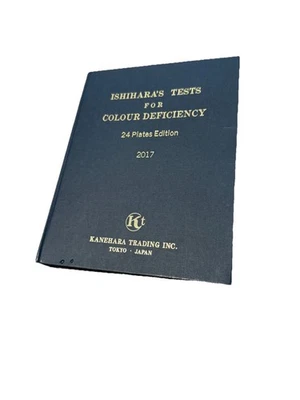 Libro de prueba de visión de color Ishihara 24 placas para deficiencia de color Foto 1 de 3