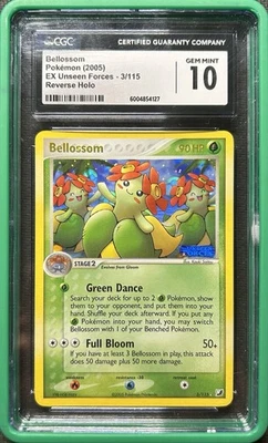 Pokemon TCG Bellossom 3/115 Reverse Holo! CGC 10! Graded Guard Included! - Image 1 of 2