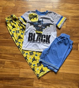 Boys 3-Piece Short Sleeve Lego Batman Pajama Set size 10/12 - Picture 1 of 9