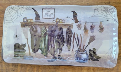 重型 100% 三聚氰胺万圣节主题饼干或餐盘...18 英寸长 — 第 1/4 张图片