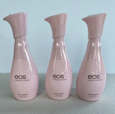 Lot 3 ~ EOS Berry Blossom Body Lotion 24hr Moisture 11.8 oz Shea Discontinued - Image 1 of 4