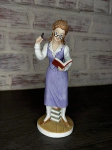 Vintage Lefton Teacher Figurine With Books Japan 04426 Excellent condition - Picture 1 of 6