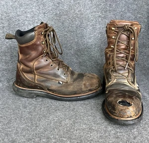 Red Wing Dynaforce 8" Stiefel Herren 9 D Hergestellt in den USA Schnürung 4200 Sicherheit Zehenpartie - LOCH - Bild 1 von 22