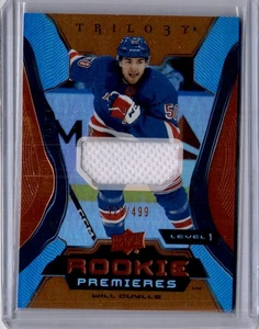 Will Cuylle Rookie Jersey Premieres  Patch Level 1 /499 2023-24 Trilogy #123 - Picture 1 of 2