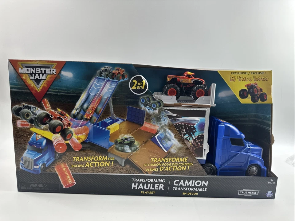 Monster Jam 2in1 Transforming Hauler Playset W/Exclusive EL Toro Loco 1:64 Truck - Image 1 of 4