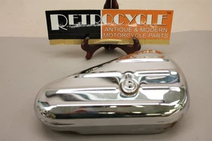 64205-40A Harley Knucklehead Panhead Chrome Tool Box - Foto 1 di 5