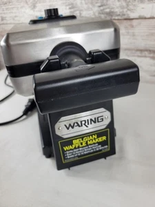 Waring Pro Belgian Waffle Maker 4 Slice Stainless Steel WMK250SQ WORKS - Picture 1 of 7