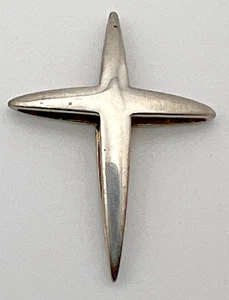 Colgante cruz de plata de ley 925 de diseño - Imagen 1 de 3
