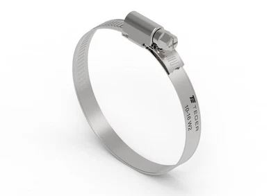 Bande de serrage à vis TEGER 10-16 W2 en acier inoxydable 50 pièces - Photo 1/3