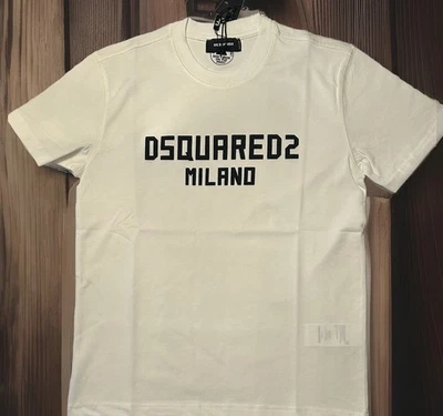 DSQUARED2 White Milano T-Shirt Limited Edition Small (S) Beautiful Quality - Image 1 of 4