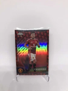 2024-25 Topps Chrome Deluxe Edition Manchester United Casemiro /5 Colour Match - Bild 1 von 2