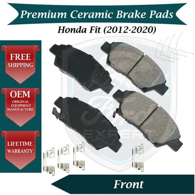 Kit de pastillas de freno delanteras de cerámica Akebono OEM para Honda Fit 2012-2020 9 años de garantía Foto 1 de 4