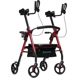 Andador andador vertical de alta resistencia ELENKER, 500 libras de capacidad ROJO. R4 1440C - Imagen 1 de 10