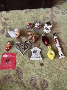 Neun Weihnachtsschmuck Vintage Neu usw - Bild 1 von 7