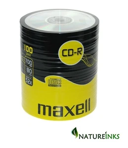 Genuine Maxell Blank Recordable CD-R CD 52x discs 80 Mins 700MB LOT - Picture 1 of 11