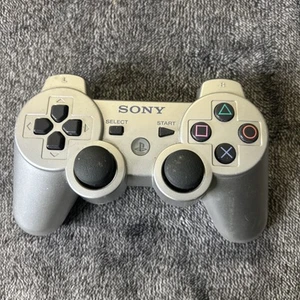 Sony Playstation 3 PS3 OEM Dualshock Sixaxis Controller Silver - Picture 1 of 6