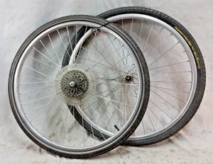 Araya/Weinmann 26" MTB Bike Wheel Set Sansin Sealed Mechanism Freewheel 135/100~ - Picture 1 of 15