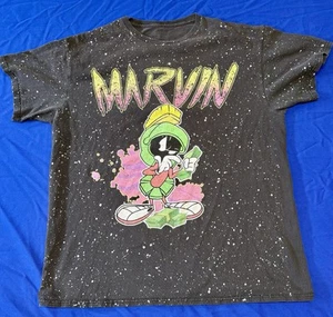 Camiseta Looney Tunes Marvin el Marciano Pintura Salpicaduras Neón De Colección Envío Gratis - Imagen 1 de 8