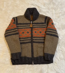Todd Snyder x Canadian Cardigan Pullover Cowichan Full Zip Wolle Mehrfarbig Large - Bild 1 von 5